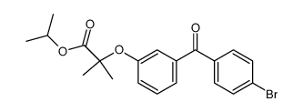 2-[3-(4-Bromo-benzoyl)-phenoxy]-2-methyl-propionic acid isopropyl ester结构式