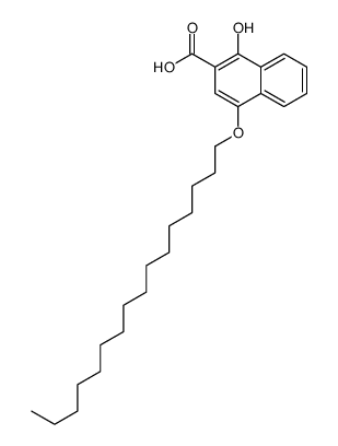 4-hexadecoxy-1-hydroxynaphthalene-2-carboxylic acid Structure