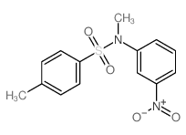 Benzenesulfonamide,N,4-dimethyl-N-(3-nitrophenyl)- structure