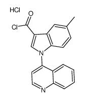 3-chlorocarbonyl-5-methyl-1-(quinol-4-yl)-1H-indole hydrochloride结构式