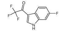 2,2,2-trifluoro-1-(6-fluoro-1H-indol-3-yl)ethanone Structure