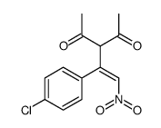 3-[1-(4-chlorophenyl)-2-nitroethenyl]pentane-2,4-dione Structure