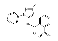 N-(5-methyl-2-phenylpyrazol-3-yl)-2-nitrobenzamide Structure