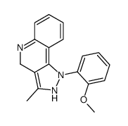 1-(2-methoxyphenyl)-3-methyl-2,4-dihydropyrazolo[4,3-c]quinoline结构式