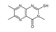 3,6,7-trimethyl-2-sulfanylidene-1H-pteridin-4-one Structure