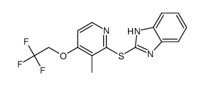 2-[[[3-Methyl-4-(2,2,2-trifluoro-ethoxy)-2-pyridinyl]thio]-1H-benzimidazole结构式