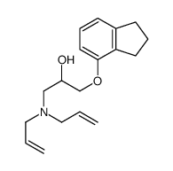 1-(Diallylamino)-3-(4-indanyloxy)-2-propanol structure