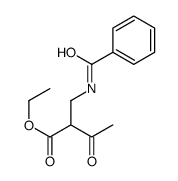 ETHYL 2-(N-BENZOYLAMINOMETHYL)-3-OXOBUTYRATE Structure