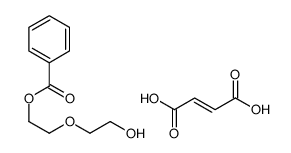 (E)-but-2-enedioic acid,2-(2-hydroxyethoxy)ethyl benzoate结构式