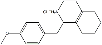 ()-1,2,3,4,5,6,7,8-octahydro-1-(4-methoxybenzyl)isoquinolinium chloride Structure