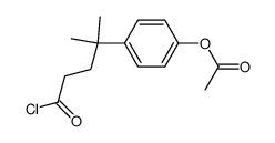 4-(5-chloro-2-methyl-5-oxopentan-2-yl)phenyl acetate Structure