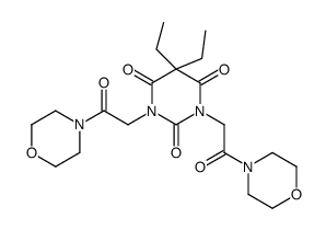 5,5-diethyl-1,3-bis(2-morpholin-4-yl-2-oxoethyl)-1,3-diazinane-2,4,6-trione结构式