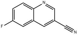 6-fluoroquinoline-3-carbonitrile structure