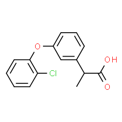 2-(3-(2'-chlorophenoxy)phenyl)propionic acid结构式