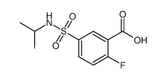 2-fluoro-5-(N-isopropylsulfamoyl)benzoic acid Structure