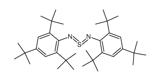 N,N-bis[2,4,6-tri(tert-butyl)phenyl]sulfur diimide结构式