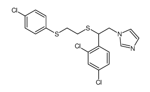 1-(2-((2-((4-Chlorophenyl)thio)ethyl)thio)-2-(2,4-dichlorophenyl)ethyl )-1H-imidazole结构式