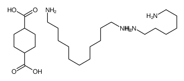 cyclohexane-1,4-dicarboxylic acid,hexane-1,6-diamine,undecane-1,11-diamine Structure