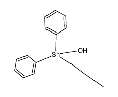 diphenylbutyltin hydroxide Structure