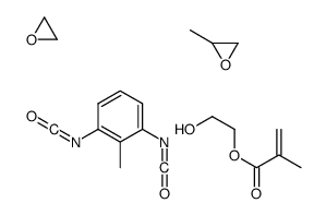 1,3-diisocyanato-2-methylbenzene,2-hydroxyethyl 2-methylprop-2-enoate,2-methyloxirane,oxirane Structure