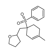 1-methyl-4-(2-tetrahydrofuryl)-4-(phenylsulfonyl)cyclohexene Structure