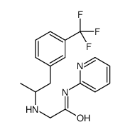 2-(α-Methyl-m-trifluoromethylphenethylamino)-N-(2-pyridinyl)acetamide structure