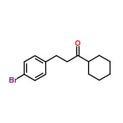 3-(4-Bromophenyl)-1-cyclohexyl-1-propanone structure