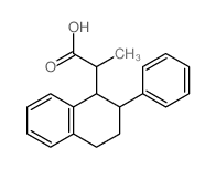 1-Naphthaleneaceticacid, 1,2,3,4-tetrahydro-a-methyl-2-phenyl-结构式