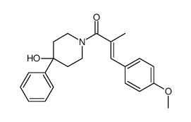 1-(3-(4-Methoxyphenyl)-2-methyl-1-oxo-2-propenyl)-4-phenyl-4-piperidin ol picture