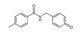 4-methyl-N-[(1-oxidopyridin-1-ium-4-yl)methyl]benzamide Structure