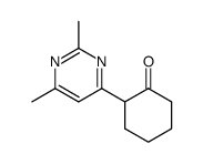2,6-dimethyl-4-(2-oxocyclohexyl)pyrimidine结构式