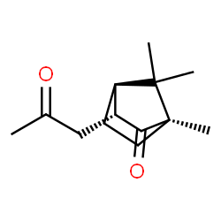 Bicyclo[2.2.1]heptan-2-one, 1,7,7-trimethyl-3-(2-oxopropyl)-, (1R,3R,4R)- (9CI) Structure