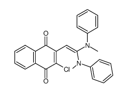 2-(2,2-bis(methyl(phenyl)amino)vinyl)-3-chloronaphthalene-1,4-dione Structure