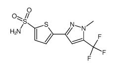 5-(1-methyl-5-trifluoromethyl-1H-pyrazol-3-yl)-thiophene-2-sulfonic acid amide Structure