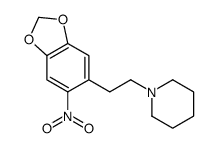 1-[2-(6-nitro-1,3-benzodioxol-5-yl)ethyl]piperidine Structure