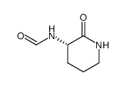 N-formyl-(S)-3-aminopiperidone结构式