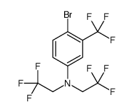 4-bromo-N,N-bis(2,2,2-trifluoroethyl)-3-(trifluoromethyl)aniline Structure