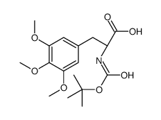 (2R)-2-[(2-methylpropan-2-yl)oxycarbonylamino]-3-(3,4,5-trimethoxyphenyl)propanoic acid Structure