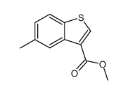 methyl 5-methylbenzo[b]-thiophene-3-carboxylate结构式