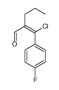 2-[chloro(4-fluorophenyl)methylene]valeraldehyde Structure