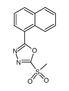 2-(methylsulfonyl)-5-(naphthalen-1-yl)-1,3,4-oxadiazole结构式