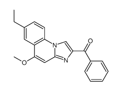 (7-ethyl-5-methoxyimidazo[1,2-a]quinolin-2-yl)-phenylmethanone结构式