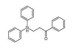 3-diphenylsilyl-1-phenylpropan-1-one Structure