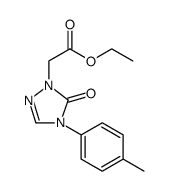 1H-1,2,4-Triazole-1-acetic acid, 4,5-dihydro-4-(4-methylphenyl)-5-oxo-, ethyl ester Structure