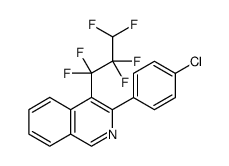 Isoquinoline, 3-(4-chlorophenyl)-4-(1,1,2,2,3,3-hexafluoropropyl) Structure