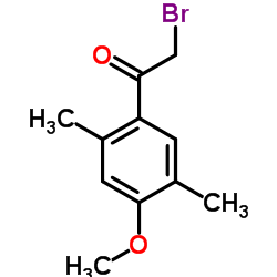 2-Bromo-1-(4-methoxy-2,5-dimethylphenyl)ethanone结构式