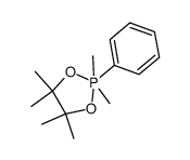 2,2-dihydro-4,4,5,5-tetramethyl-2,2-dimethyl-2-phenyl-1,3,2-dioxaphospholane结构式