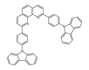 2,9-bis(4-carbazol-9-ylphenyl)-1,10-phenanthroline结构式