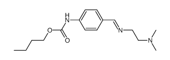 (4-{[(E)-2-Dimethylamino-ethylimino]-methyl}-phenyl)-carbamic acid butyl ester结构式