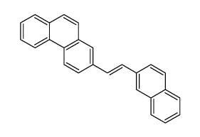 2-(2-naphthalen-2-ylethenyl)phenanthrene结构式